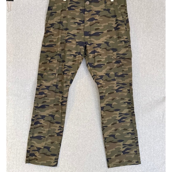 Lee Other - NEW Lee Motion Stretch Cargo Pants Mens 38x32 Green Frontier Camo Straight Leg